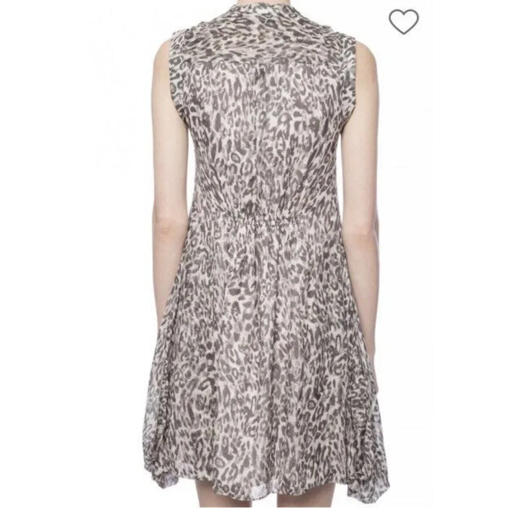 All Saints Women’s Clary Pattern Dress Sleeveless Mini Size Small Pink/Gray Sml - Picture 4 of 9